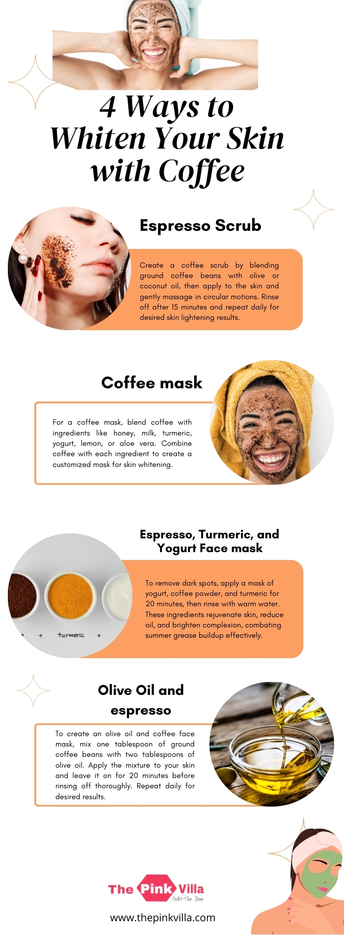 4 Ways to Whiten Your Skin with Coffee