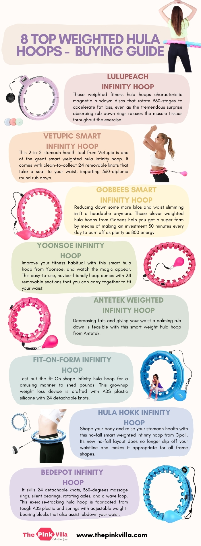 8 Top Weighted Hula Hoops - Buying Guide