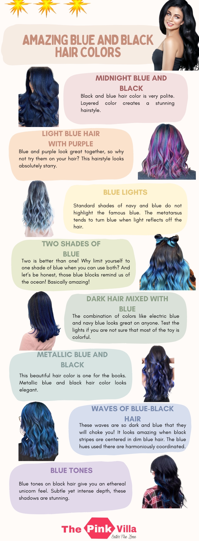 Amazing Blue and Black Hair Colors