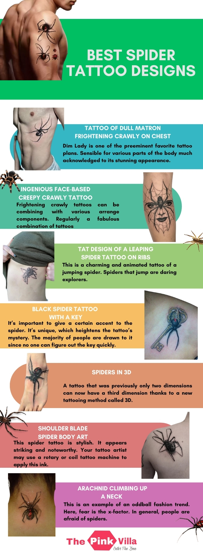 Best Spider Tattoo Designs 