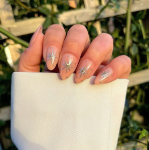 Chrome Star Nails