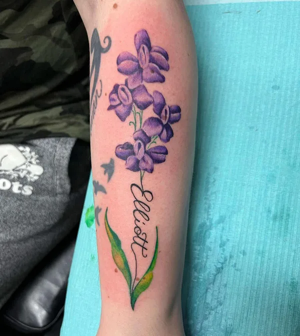 July birth blossom tattoo 