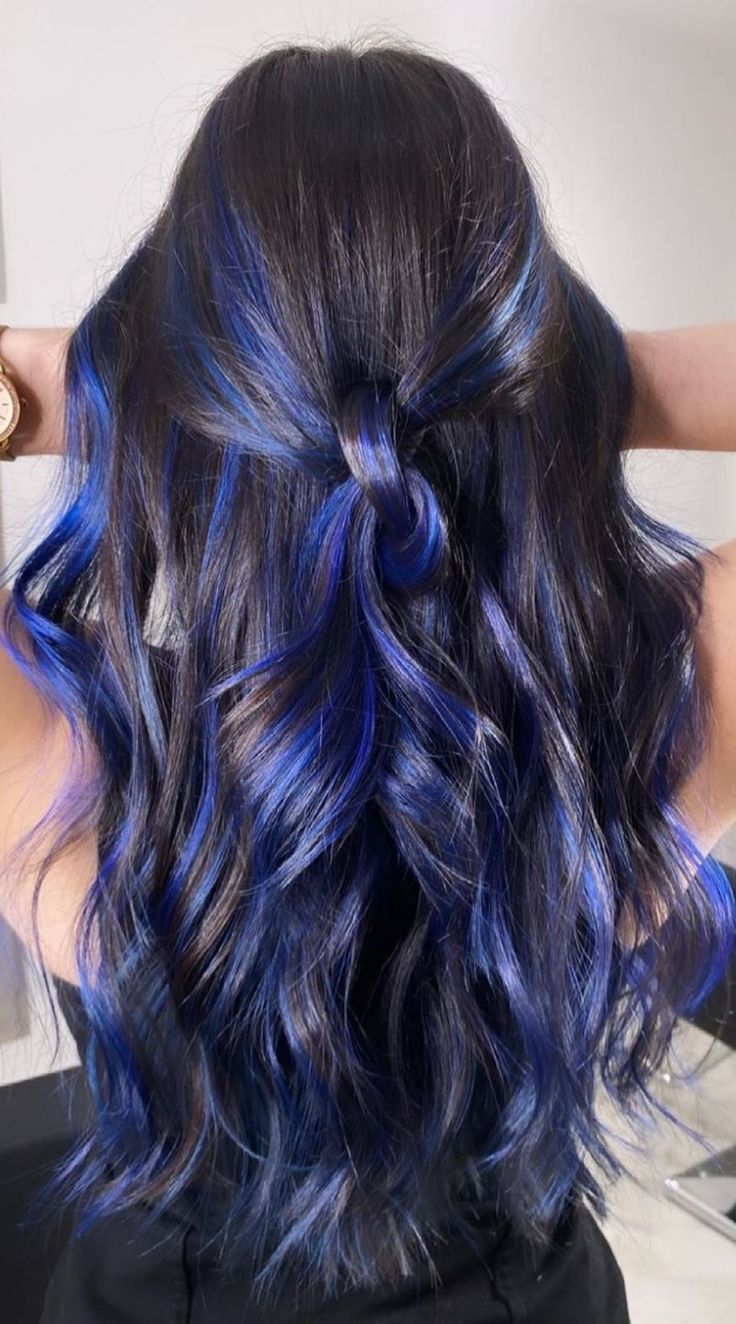 Metallic Blue And Black