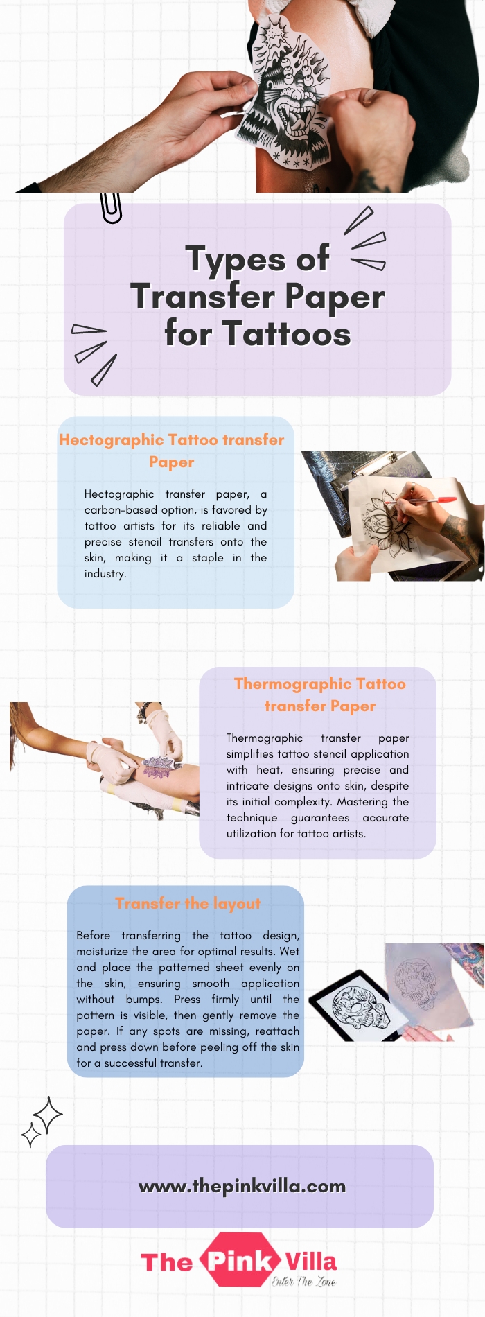 Types of Transfer Paper for Tattoos